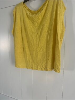 Eileen Fisher Sunny Yellow Sleeveless Muscle Tee